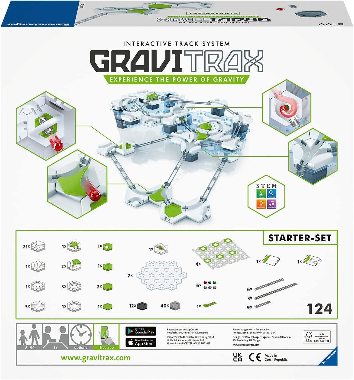 GraviTrax 27597 Starter Kit STEM Activity, White