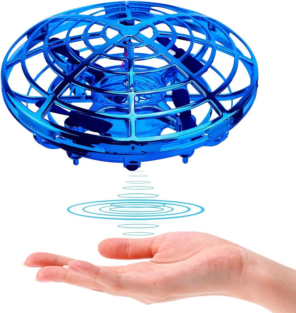 ShinePick Mini Drone, 360° Rotating Hand-Controlled Flying Ball Quadcopter with Cool LED Lights UFO Intelligence Sensor Aircraft Indoor Outdoor Flying Toy for Boys Girls and Family Games Gifts