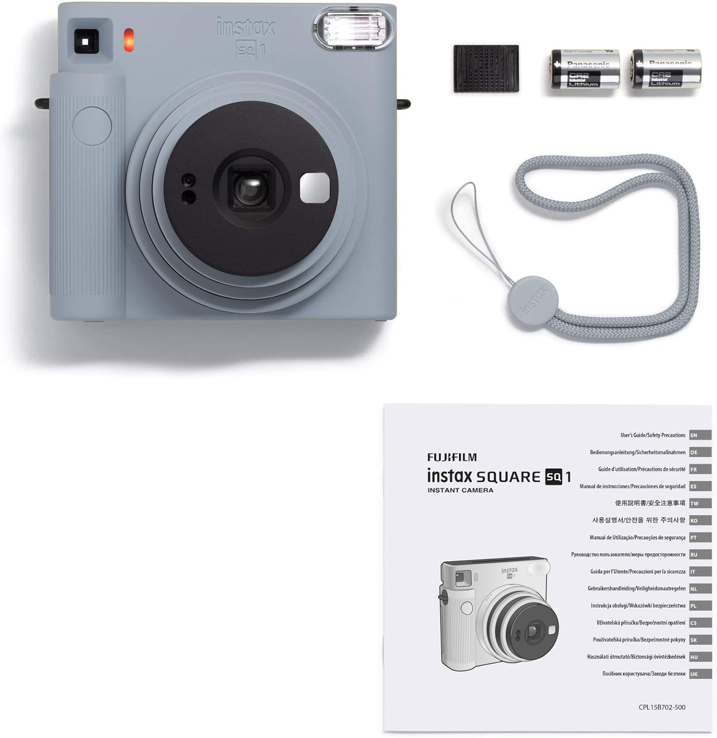 Instax Fujifilm Square SQ1 Instant Camera (Glacier Blue)